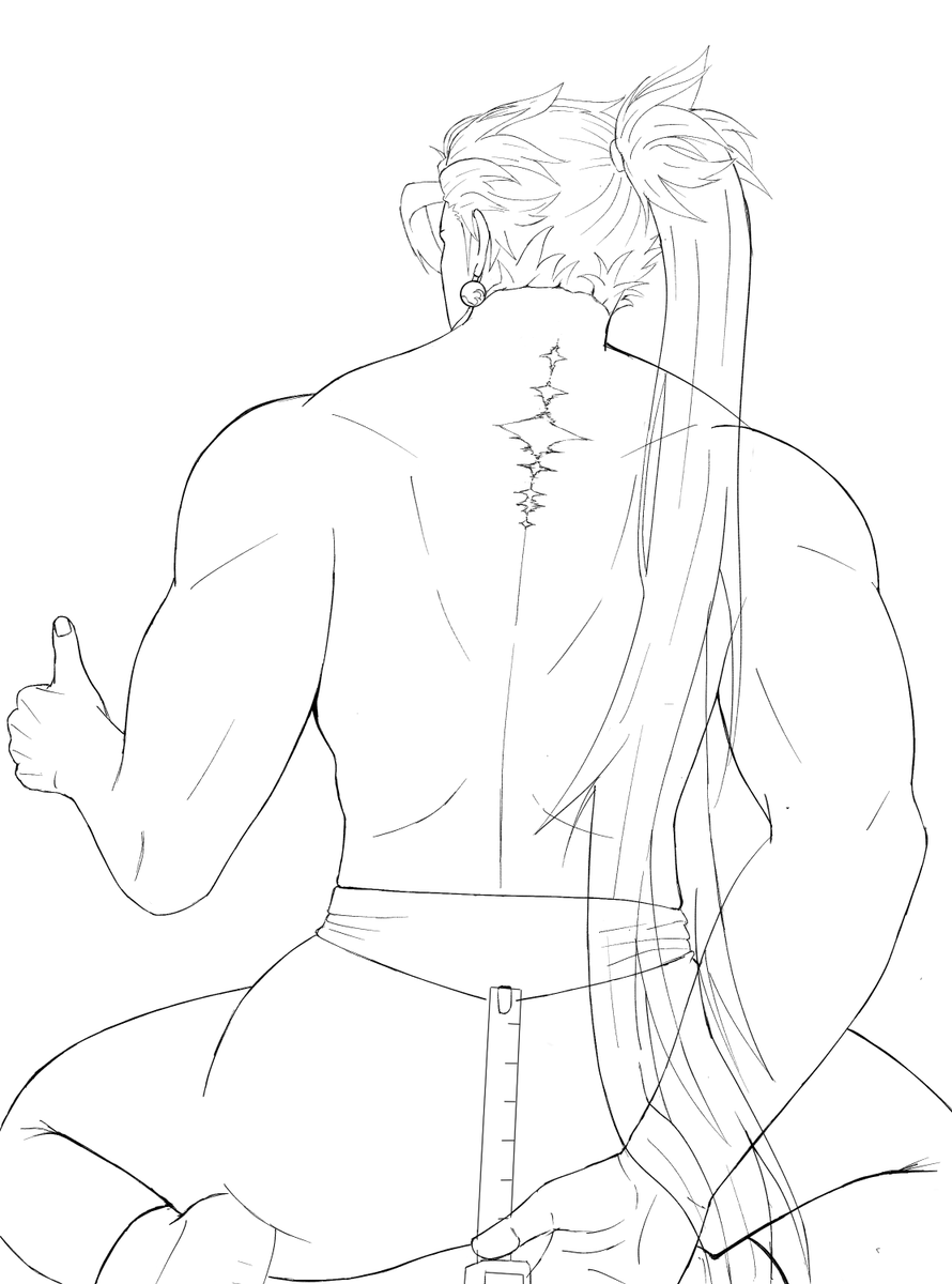 Ra0m0n's tweet photo. I decided to draw Jiyan (WIP)

#jiyan #wutheringwaves https://t.co/kVnB4cYsVL