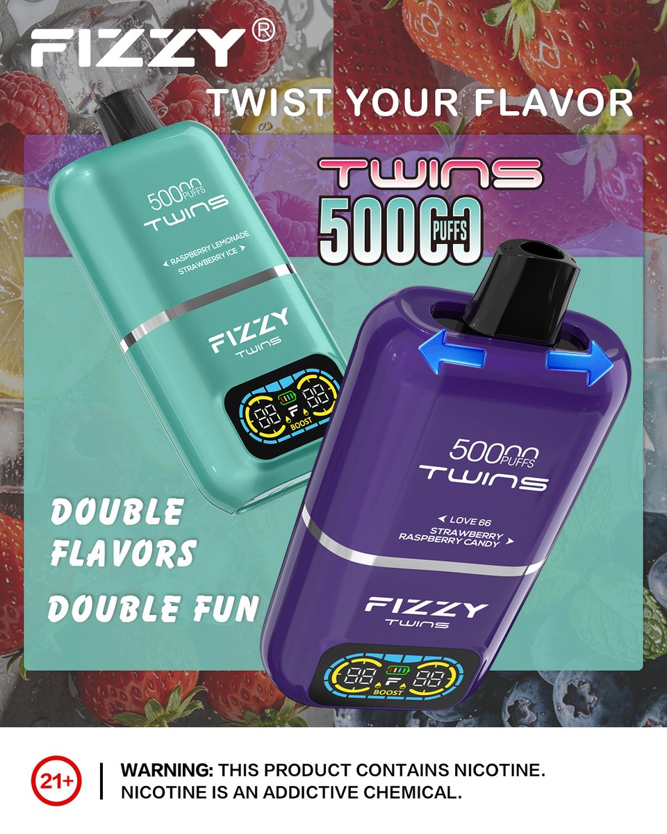 vapes side effects Flavor switching made fun 🍓🍋 Meet your new favorite vaping companion —  Fizzy Twins 50K Puffs. #FizzyVape #fizzytwins50000 #50K #vapedisposable  #vapedistribution #vapedistro #vapewholesale #wholesalevap #vapeusa  #vapeusawholsale #vapeusastore