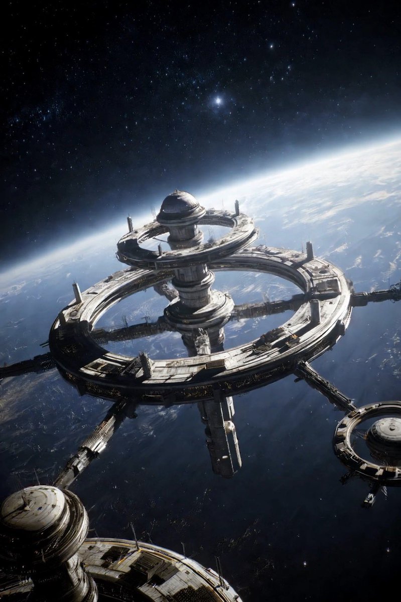 Medium_AI's tweet photo. A colossal orbital fortress drifts silently above a living planet. All born from a single prompt in Grok Imagine.

This is the new reality of cinematic storytelling.

What do you feel when you see this? 👇

#Scifi #AIFilm #AIvideo #Cinematic #SpaceStation #GrokImagine https://t.co/qiAiuXmLec