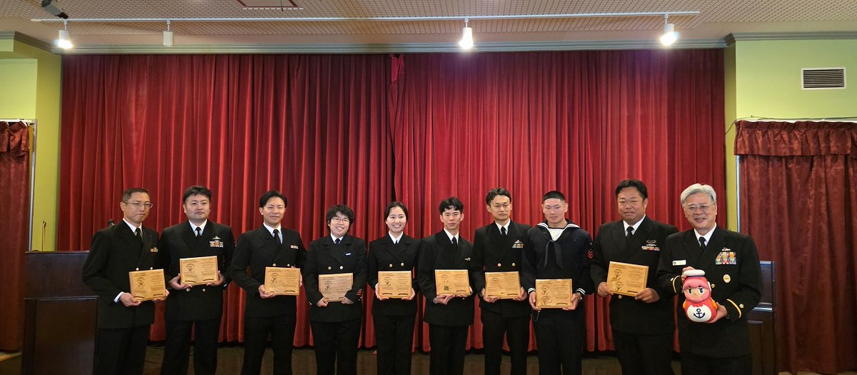 JMSDF_SDF_ENG's tweet photo. The results of #SailorOfTheYearWeek are out! Congratulations🎉 to the winner of this year’s SOY!🏆 The JMSDF would like to extend a job well-done to all SOY candidates and everyone who facilitated this event.
#NotSOYbeans #GONAVY https://t.co/6osuIaY8Ag