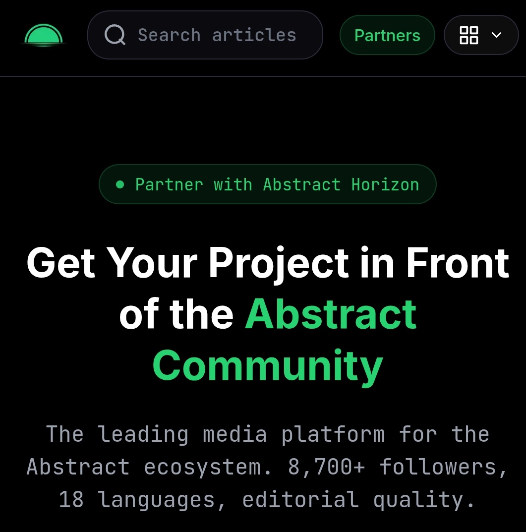 Abstract Horizon Intern tweet media