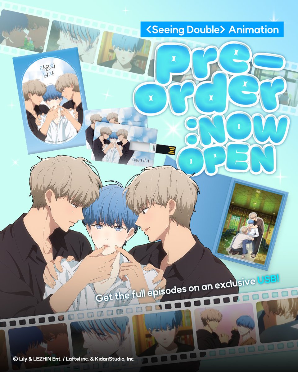 MINAM__official's tweet photo. Seeing Double, available first on a special USB package🩵

Full animation included with exclusive extras

📅 Pre-orders start May 15
🩵 https://t.co/L2grSHRtBL
🩵 minam store: https://t.co/AptoaXbMMu
🩵 J-mee Shop: https://t.co/1cjOj8raVf https://t.co/ni9OHDqtiP