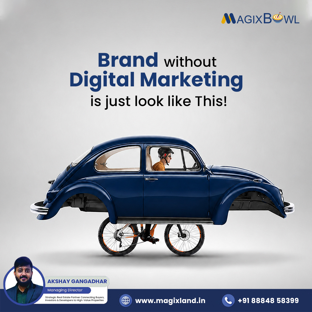 MagixBowl's tweet photo. A brand without digital marketing is like a car without an engine. 🚲

Visibility drives growth.
Strategy drives results.
That’s where MagixBowl comes in. ⚡
📞 +91 88848 58399
🌐 https://t.co/BmZhlRkXsl

#DigitalMarketing #MagixBowl #BrandGrowth #SEO #MarketingStrategy https://t.co/tcBz1wgPE2