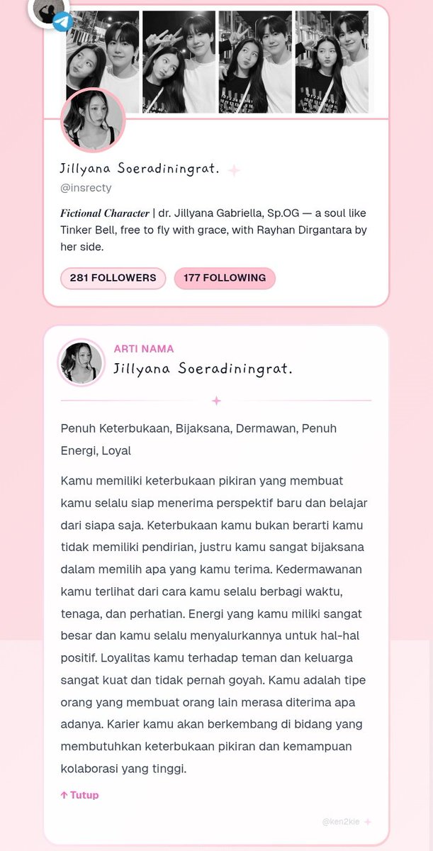 Jillyana Soeradiningrat. tweet media