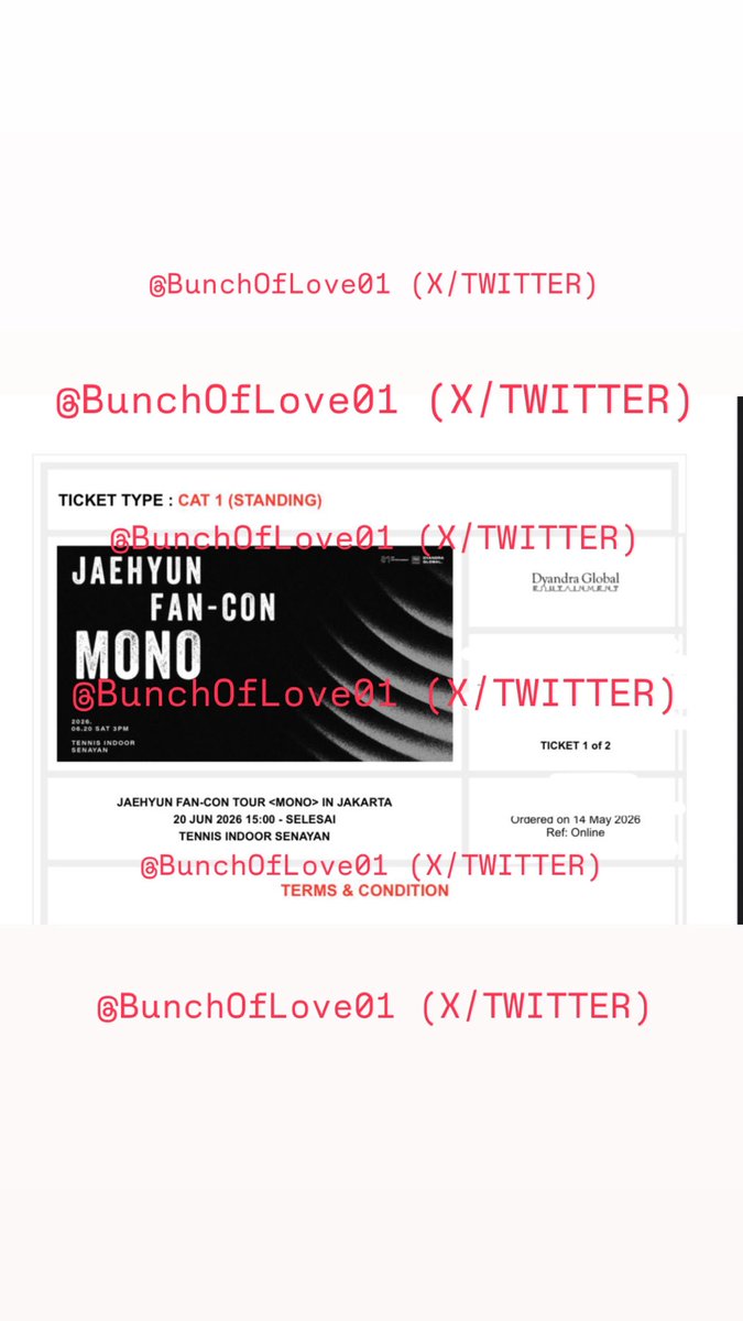 BunchOfLove01's tweet photo. @noracurrenxt WTS WTB CAT 1 Fan-Con Jaehyunnn.
Aku adaa 2 tixx yaa, Feel Free untuk tanya2, Transaksi dll di WAA ya jadii boleh dicekk nomor aku karena ituu wa pribadi... 

Only bayar harga tiket + rent mambership + fee https://t.co/edgYKFGv0Y