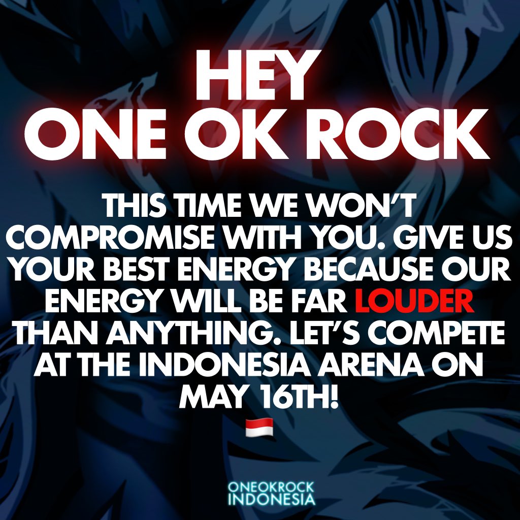 ONEOKROCK INDONESIA tweet media