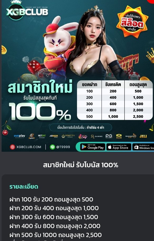 pgfc555's tweet photo. #𝐗𝐆𝐁𝐂lub
📌สมาชิกใหม่ รับโบนัส100%
ฝาก100 รับ200 ถอนสูงสุด 500
ฝาก200 รับ400 ถอนสูงสุด 1,000
ฝาก300 รับ600 ถอนสูงสุด 1,500
( ทำเทิร์น 4 เท่าของยอดที่ได้รับ (เทิร์นเครดิต )
👍การันตีคุณภาพ มั่นคงเรื่องการเงิน
https://t.co/pMEqTHgf6e

#โปรดีแนะนำ #โปร100รับ200 #โปรสมาชิคใหม่ https://t.co/MkPy2zeIvF