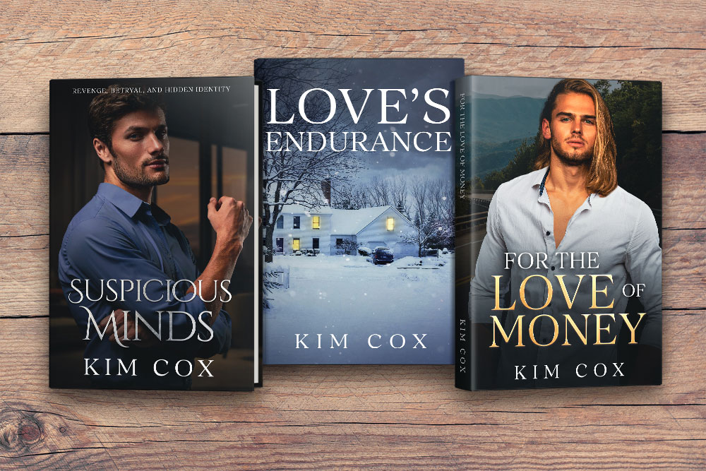 KimCox26167184's tweet photo. NEW LOOK
Gave some of my books a new look:

Suspicious Minds - Romantic Suspense Novel

Love's Endurance - Contemporary Women's Fiction

For the Love of Money - Romantic Suspense Novel
#Getcovers 
#romancebooks #romanticsuspense #womensfictionreaders

https://t.co/2HYj3zCail https://t.co/7mPtmO5uYN