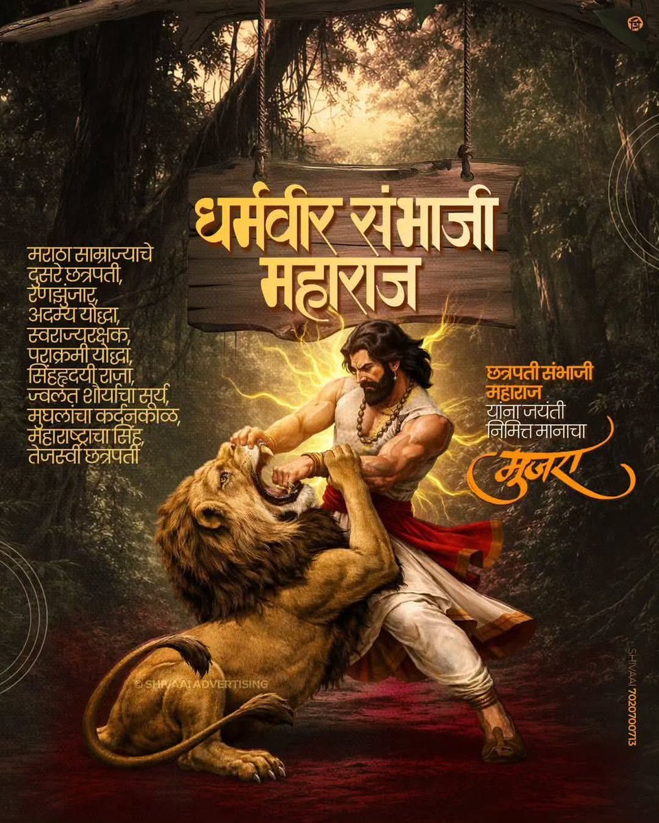 DevrajRathod27's tweet photo. #छत्रपती_संभाजी_महाराज यांच्या जयंतीनिमित्त त्रिवार मानाचा मुजरा...! https://t.co/laLdpOrzPR