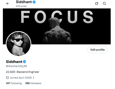 Siddhant tweet media