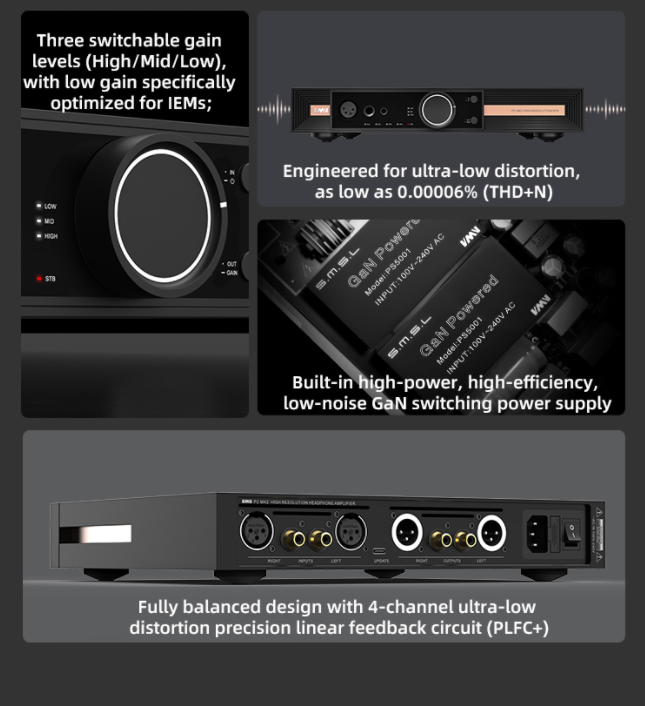 SMSL_Official's tweet photo. Flagship power meets ultimate precision. ⚡
GaN power supply
135dB SNR
Fully balanced architecture
VMV P2 MK2 🎧
#VMV #Audiophile #HeadphoneAmp #HiEndAudio
BUY HERE:https://t.co/ji24qzCZeg https://t.co/6Sw00MksO6