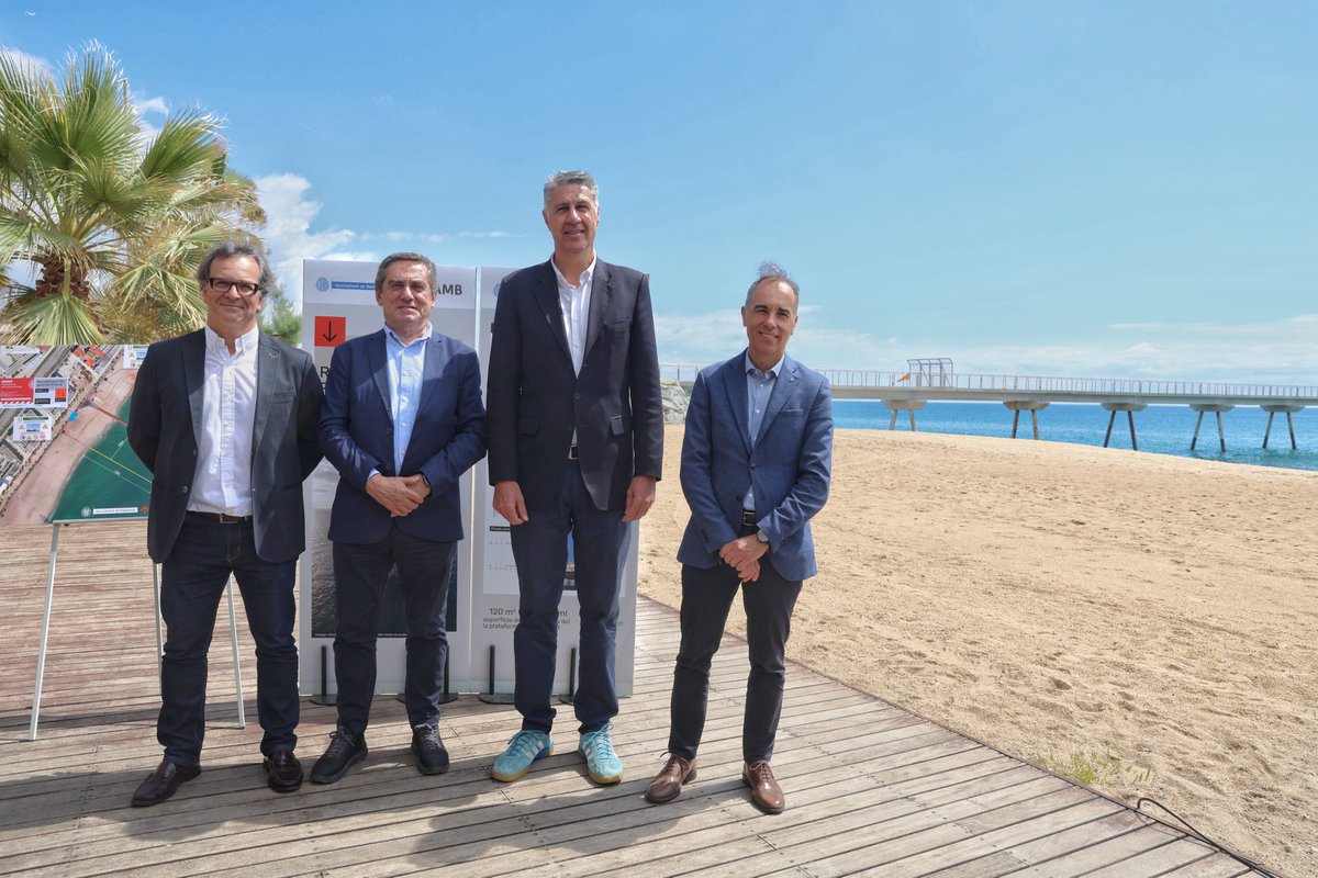 PremsaAMB's tweet photo. [NdP] Comença la rehabilitació del pont del Petroli de Badalona, que serà més resistent a futurs temporals com el Glòria

>> https://t.co/jGv8pl4OEy https://t.co/t8ZNZb5HGi