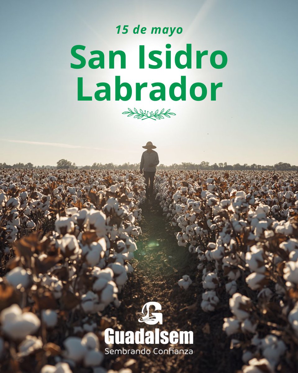 guadalsem's tweet photo. ¡Feliz día!🚜

Hoy celebramos a San Isidro Labrador, patrón de los agricultores y símbolo del esfuerzo, la dedicación y el trabajo en el campo.

Queremos rendir homenaje a todas las personas que, con compromiso y constancia, hacen posible el crecimiento de nuestra tierra. https://t.co/Xzhc928Ctv