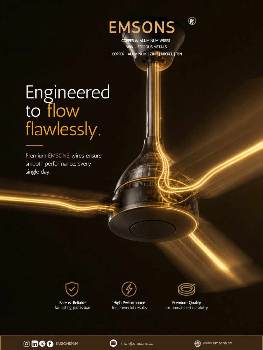 EMSONS1989's tweet photo. Smooth flow. Strong performance. Trusted durability.

That’s the EMSONS standard. https://t.co/5A33HgOu8R