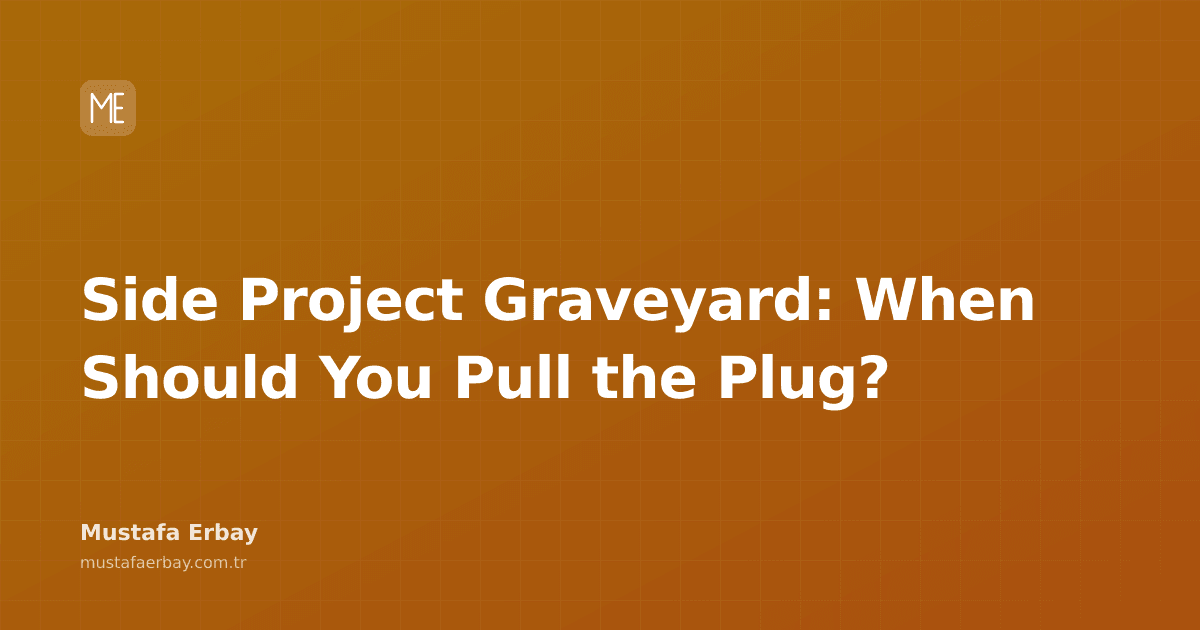 merbay86's tweet photo. "Confession time: how many of you have a graveyard of side projects collecting dust? I'm guilty too. I've got a war story of abandoned projects, each with its…

#SideProjects #Productivity #Devops #ServerManagement

https://t.co/GsrZARLpcy… https://t.co/mMcZEDoMGx
