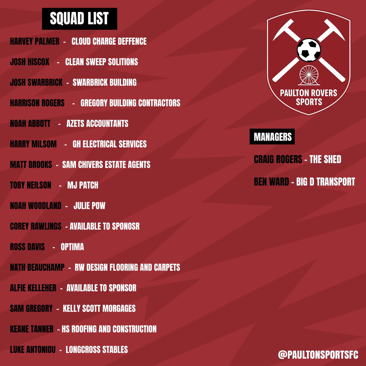Paulton Rovers Sports (C) tweet media
