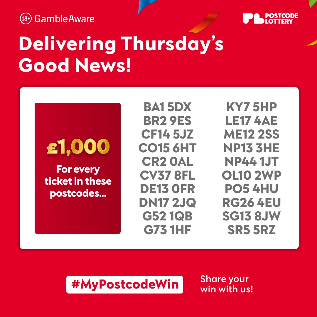 Postcode Lottery tweet media
