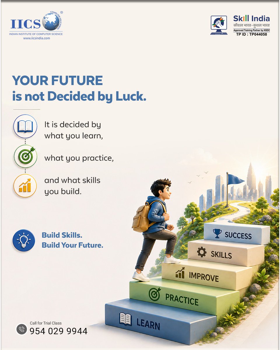 IICSIndia's tweet photo. INDIAN INSTITUTE OF COMPUTER SCIENCE

Join IICS to learn more.
Indian Institute of Computer Science
Contact us for more information:- 095402 99944

#IICS #SkillIndia #FutureReady #BuildSkills #LearnGrow #CareerGoals #Success #SkillUp #LearnToday #BrightFuture #GrowDaily https://t.co/JUReGJc6NO