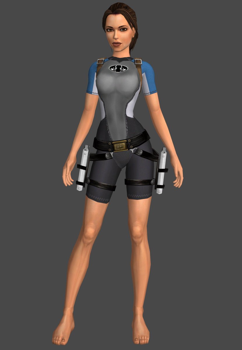 HenrysArts's tweet photo. Wetsuit Legend Lara.

Modified her proportions to be closer to the Legend outfit's proportions, gave the wetsuit a turtleneck and gloves.

Anniversary Lara pic on the right for reference and comparison. https://t.co/RPcFM2k4XP