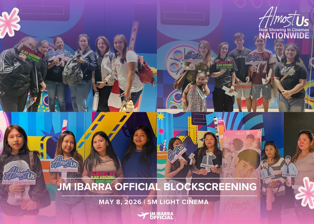 TeamJMIbarraOFC's tweet photo. May 8, 2026 | SM Light Cinema— 2nd screening. https://t.co/dyknqQ70DM