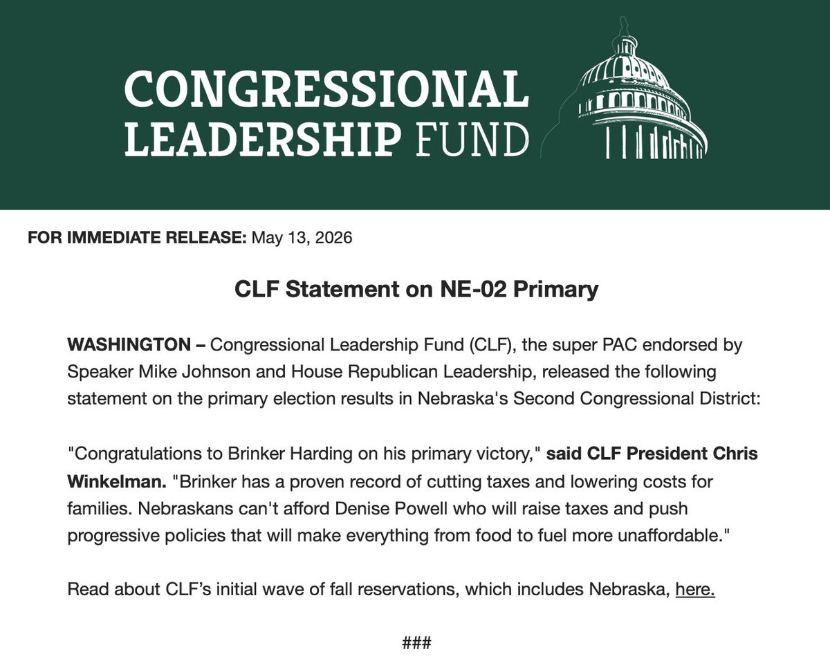 Congressional Leadership Fund tweet media