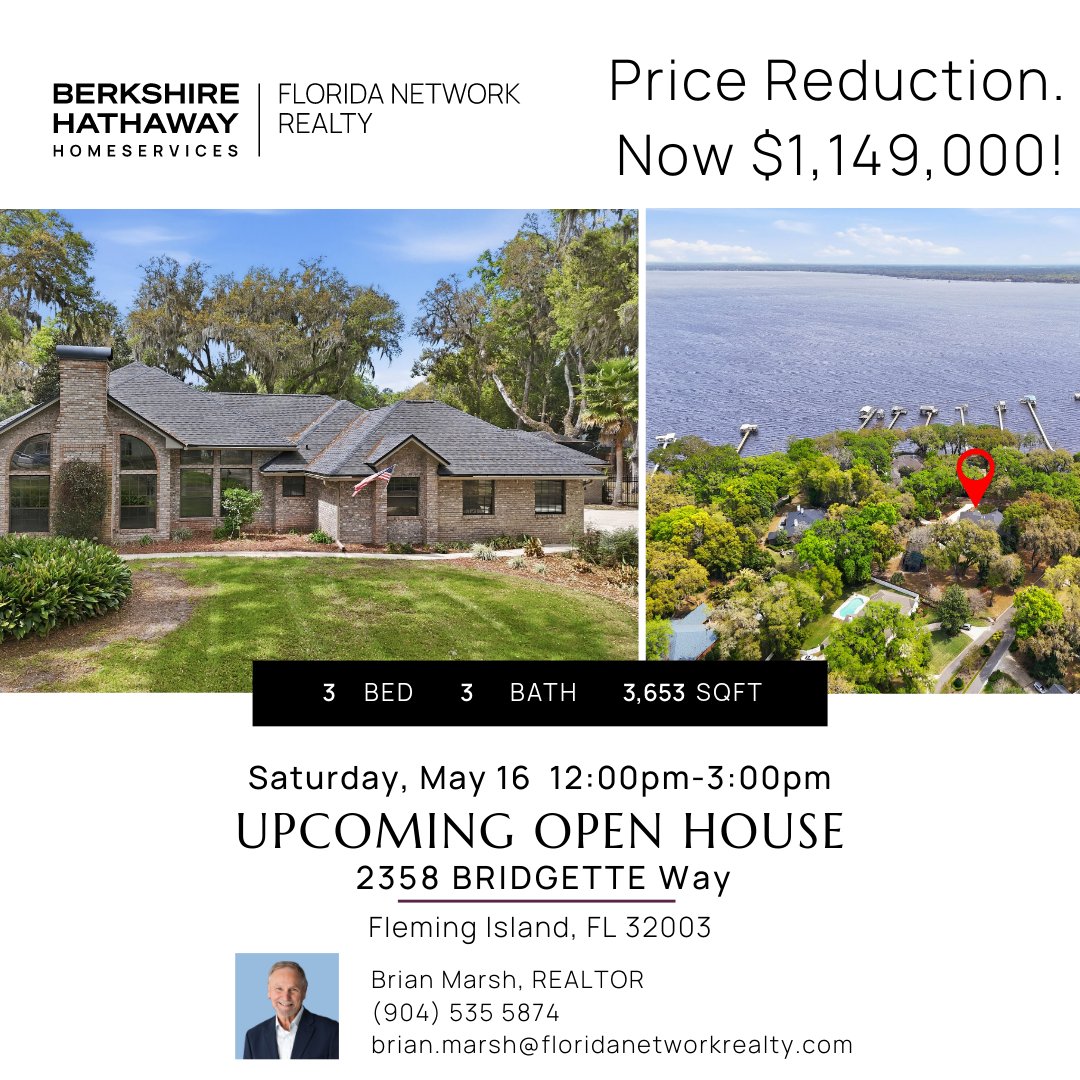 ParkdriverPark's tweet photo. Open House at this beautiful Hibernia Plantation property - with MASSIVE Price Reduction! See you Saturday! https://t.co/xOK36AtSb9