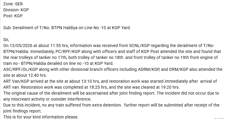 RPF Post Kharagpur tweet media