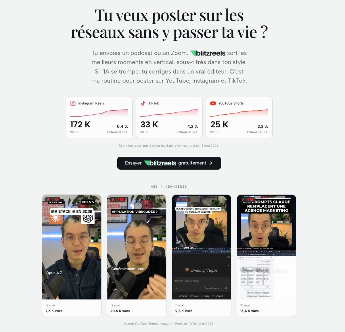virgilerietsch's tweet photo. new section in my website promoting blitzreels

it looks even better and more converting than the blitzreels landing page 😭

what do you think ? https://t.co/RrTgEQpMIU
