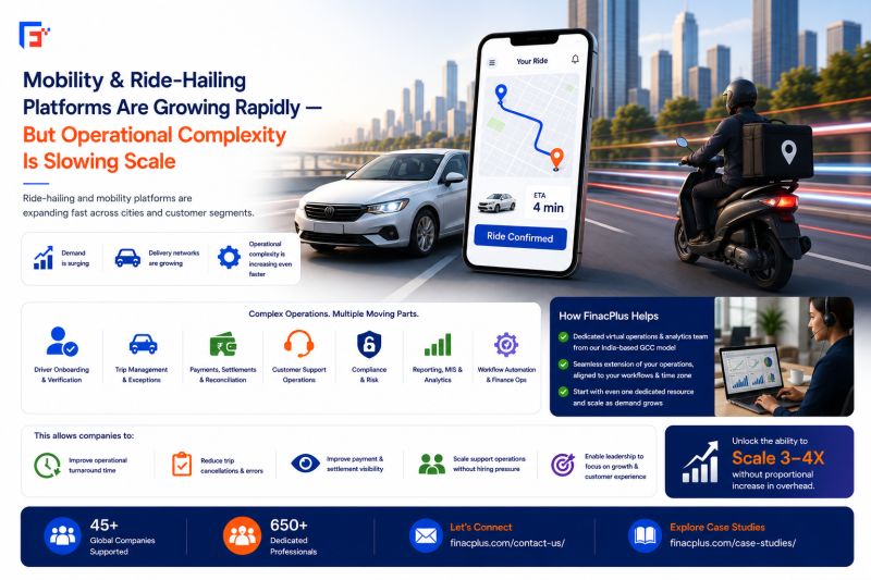 FinacPlus2017's tweet photo. FinacPlus enables mobility companies to build a dedicated virtual operations &amp; analytics team through an India-based GCC model.

This is not outsourcing. It is a fully aligned extension of your operations, integrated with your systems and workflows. https://t.co/re4G4q71jw