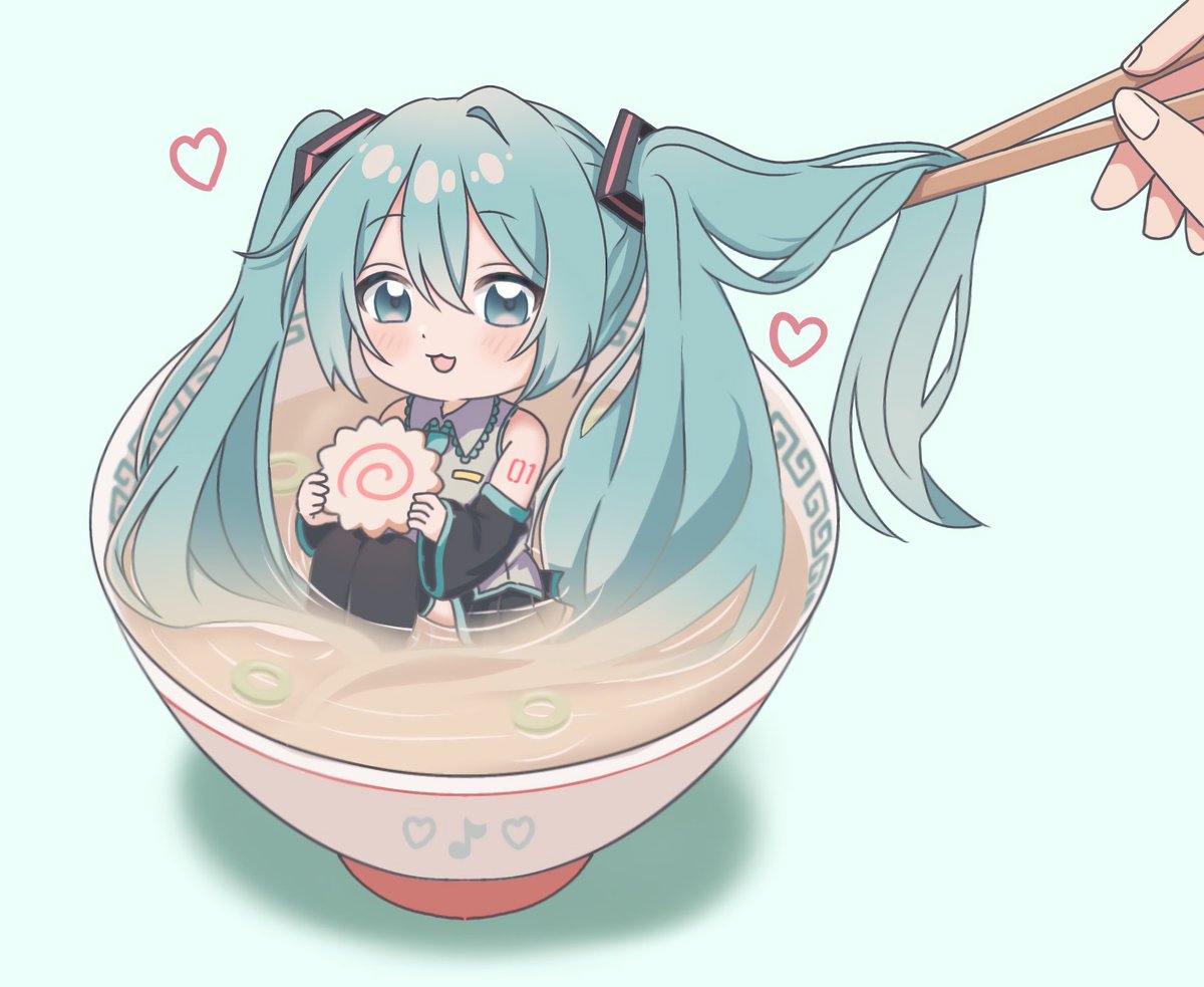 anna1550088's tweet photo. ミクラーメン
 #初音ミク  #イラスト好きと繋がりたい  #ボカロ好きと繋がりたい https://t.co/X8Vd0SffAx