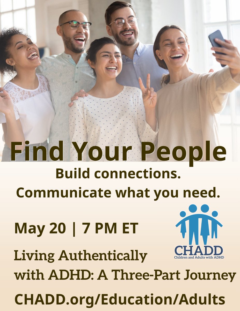 CHADD_ADHD's tweet photo. Friendship can feel complicated with ADHD.
Finding Your People explores connection, social confidence, and building authentic relationships without masking who you are.
https://t.co/BlQf42g3Kv
#ADHD #ADHDlife #AdultADHD #friendship #adultfriendships https://t.co/hCuq4Iw9Gh