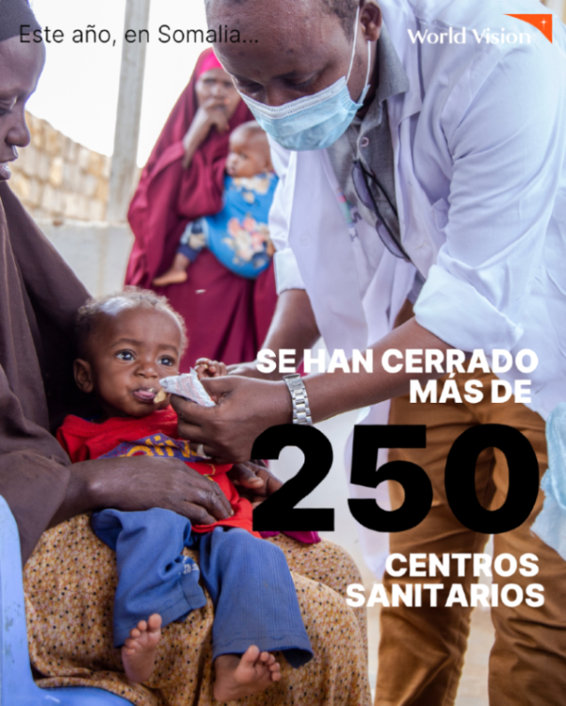 WorldVisionONG's tweet photo. 👶🏽 Niños y niñas demasiado débiles para llorar.
🚶🏽‍♀️ Familias caminando horas para recibir atención en #Somalia.

🤝 #WorldVision está en terreno, tratando la #DesnutriciónInfantil
⚠️Pero se necesita más ayuda urgente para salvar vidas. https://t.co/5Ew3orVp6T