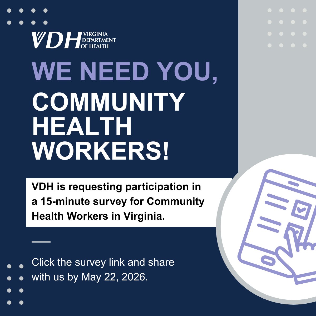 Va Dept of Health tweet media