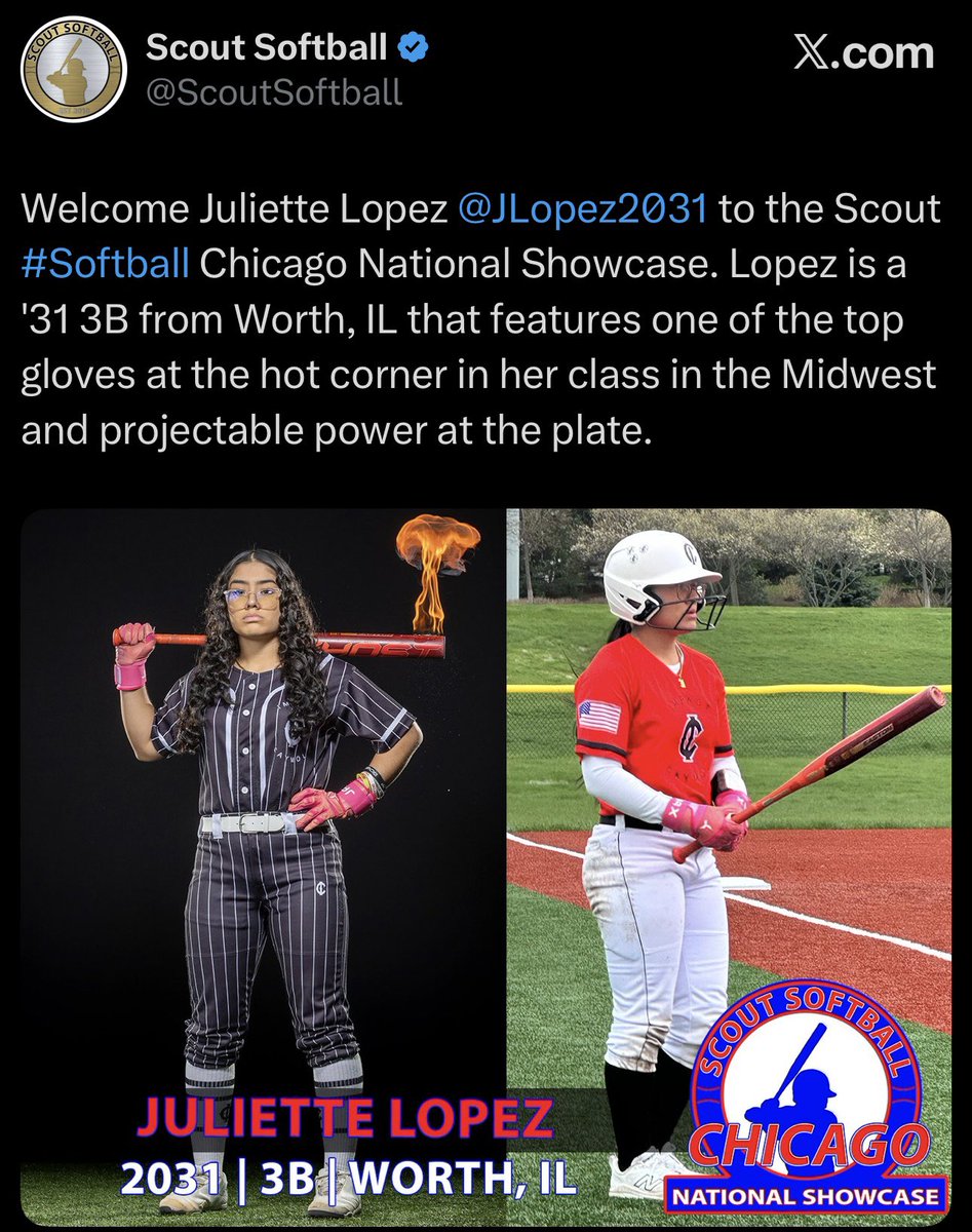 Juliette Lopez | 2031 | 3B/2B tweet media