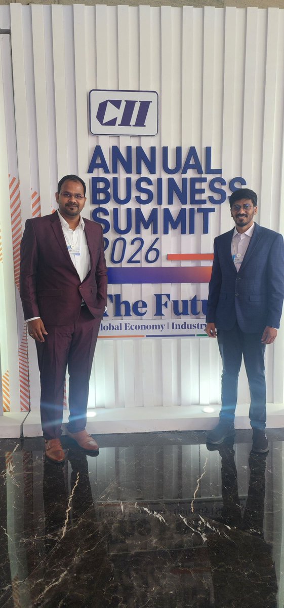 mitresource's tweet photo. India’s next decade will be shaped by ambition, resilience, and tech-led growth.

At CII Annual Business Summit 2026, discussions on AI infrastructure, energy security, digital resilience, manufacturing, and sovereign capability highlighted the path to India@100.

#CII https://t.co/cf0bCsfToo