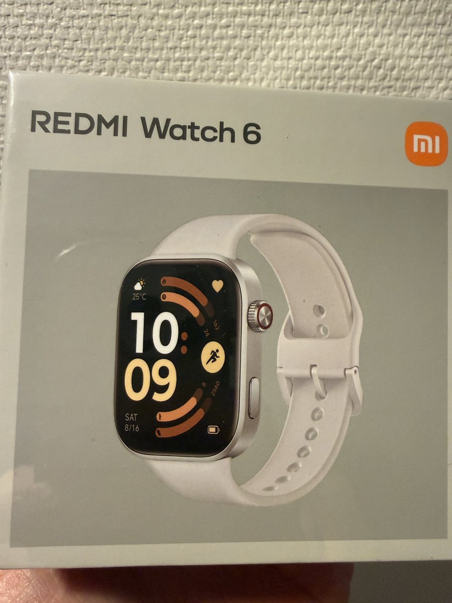 mickmiku's tweet photo. 朝、注文してもう届いた、# REDMIwatch6

#Xiaomi https://t.co/Z88jAOZQfF