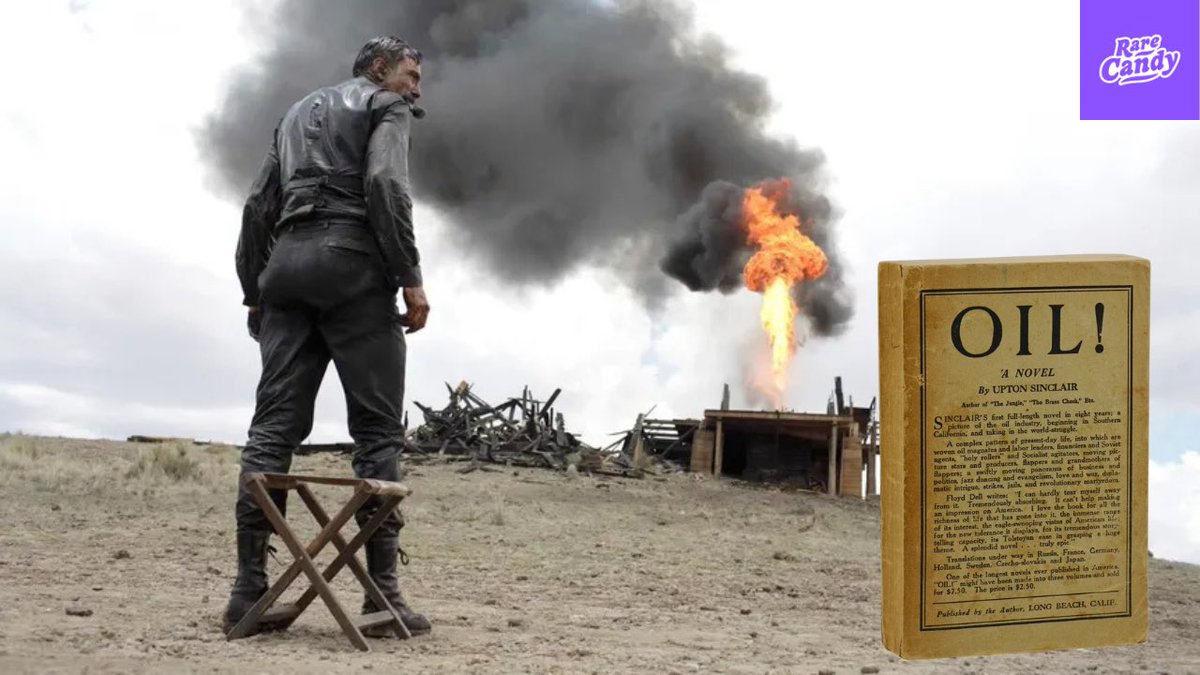 Rarecandypod1's tweet photo. Gain of Fiction vol. 81📚🐴

“Oil!” w/ @newfacenhell 

Matthew Fresta joins Glen to discuss Oil! By Upton Sinclair (1927), There Will Be Blood (2007), communism, oil, and more.

For premium RC and Getting Lit subscribers. Go to https://t.co/WdyXtOVKcg to sign up https://t.co/wyv43ECSgF