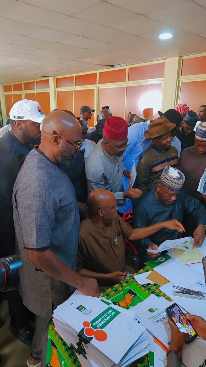 opem88's tweet photo. Rt hon Chibuike Rotimi Amaechi has successfully submitted his Presidential Nomination Form at the ADC National office Abuja. 
14th may 2026. https://t.co/ZgFmjWmwAe