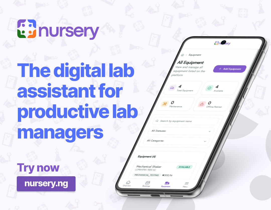 NurseryNG's tweet photo. More bookings. More productivity. More insights. More revenue. Nursery puts all your instruments and equipment to work so you can focus on what to scale or acquire next. Try now at https://t.co/aPmIPY1FJe. 
#Nursery #Nigeria https://t.co/XtA16cRxjG