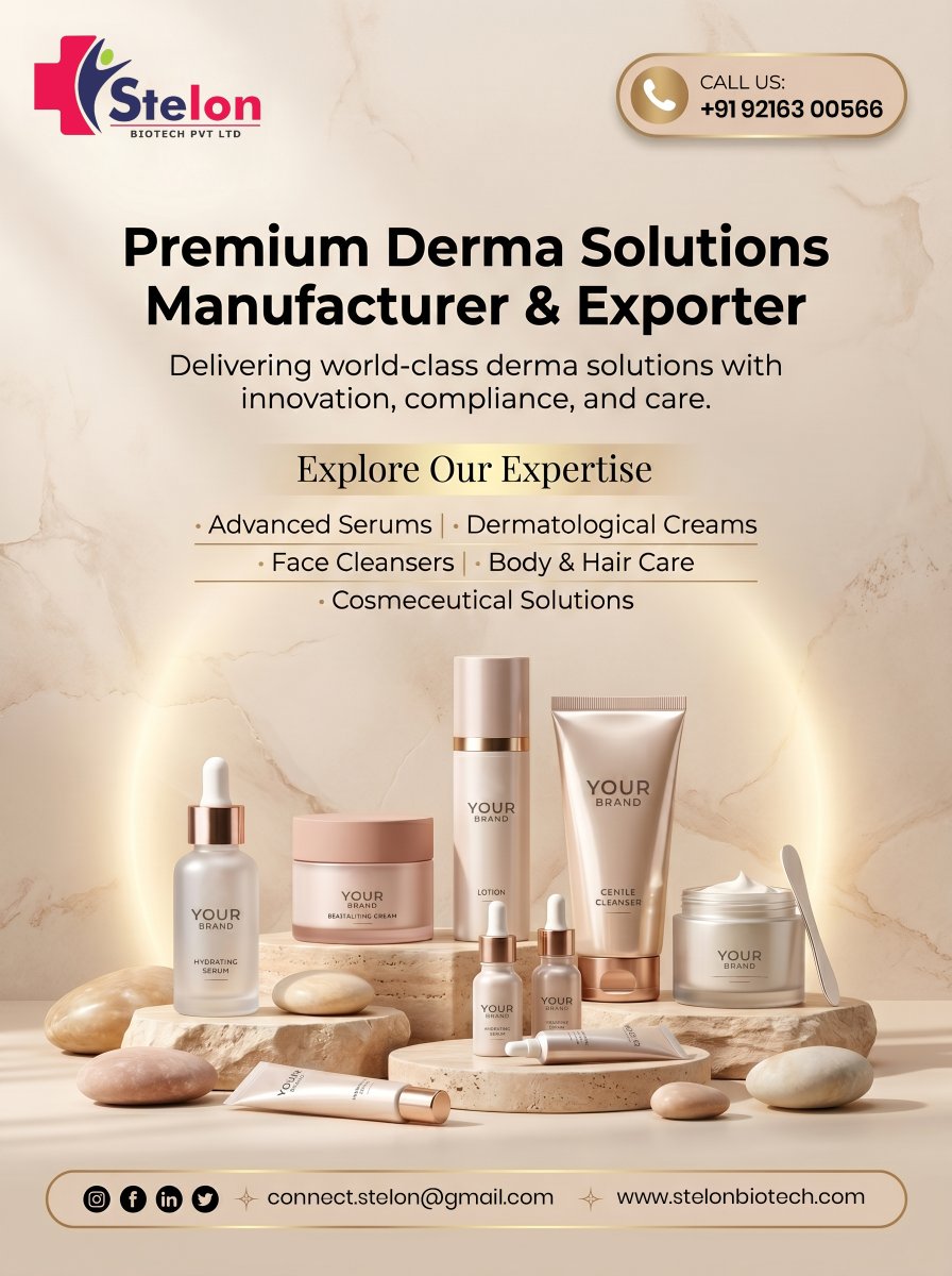 BiotechStelon's tweet photo. Turn your skincare vision into a trusted cosmetic brand with premium third-party manufacturing solutions. 
📞 +91-92163-00566
🌐 https://t.co/shuFJkNvF6
📧 connect.stelon@gmail.com
#StelonBiotech #CosmeticManufacturing #ThirdPartyManufacturing #PrivateLabelCosmetics https://t.co/TNlKnFtVPn