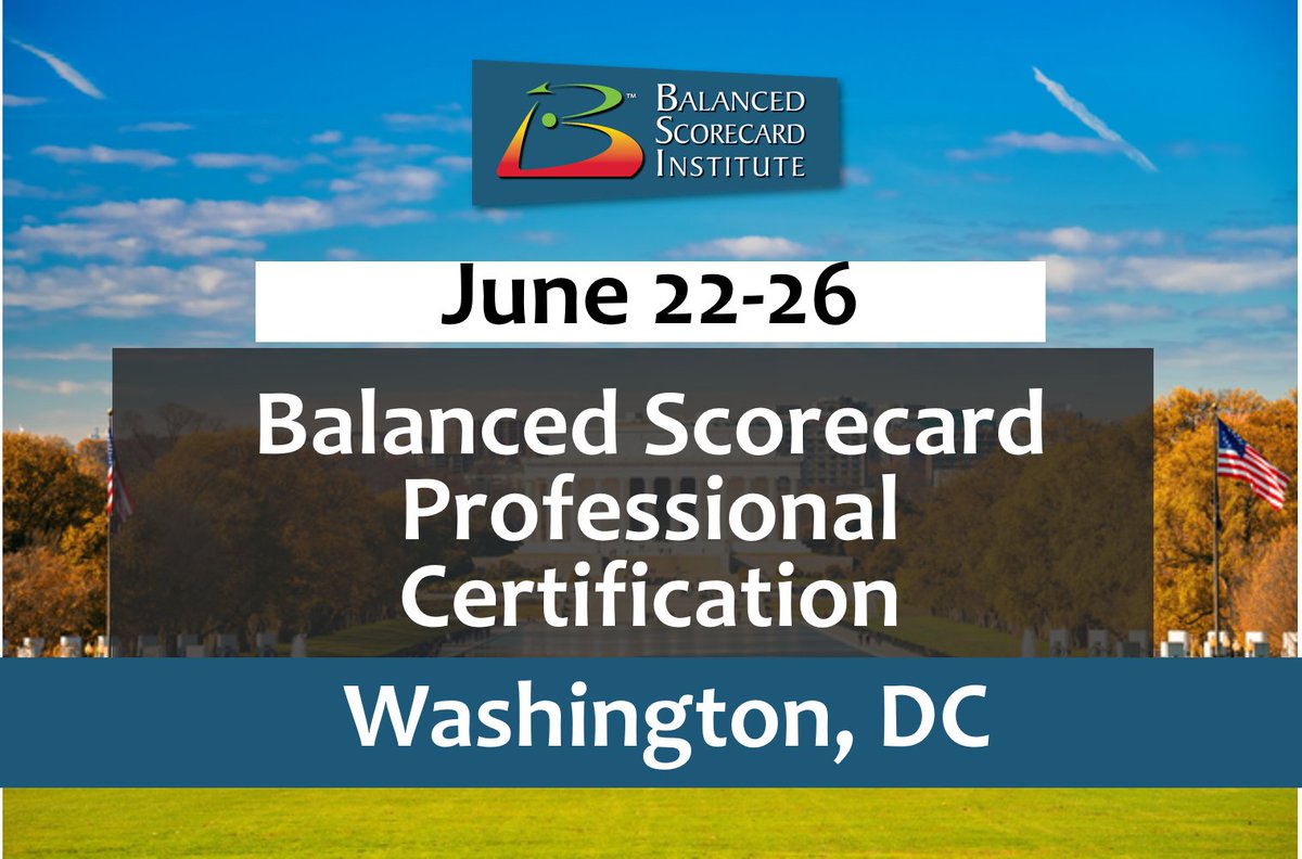 BSCInstitute's tweet photo. Early Bird discount expires May 21 for our #BalancedScorecard #Certification Course in Washington, DC and May 22 for our #OKR Certification Courses in June!
Register here and save!
https://t.co/QgUxWDuxv6
https://t.co/zeFrNPpZpG https://t.co/12kyN2ktD2