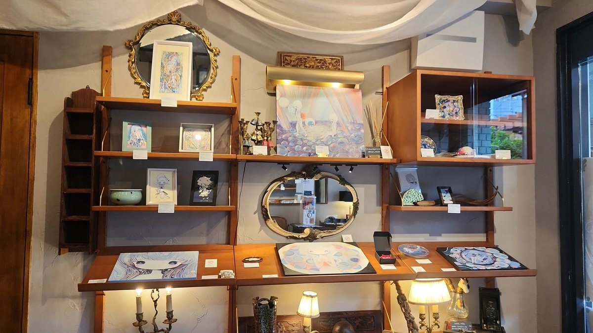 黄菊しーくさんの展示イベントに行きました。大好きな、しーくさんの絵