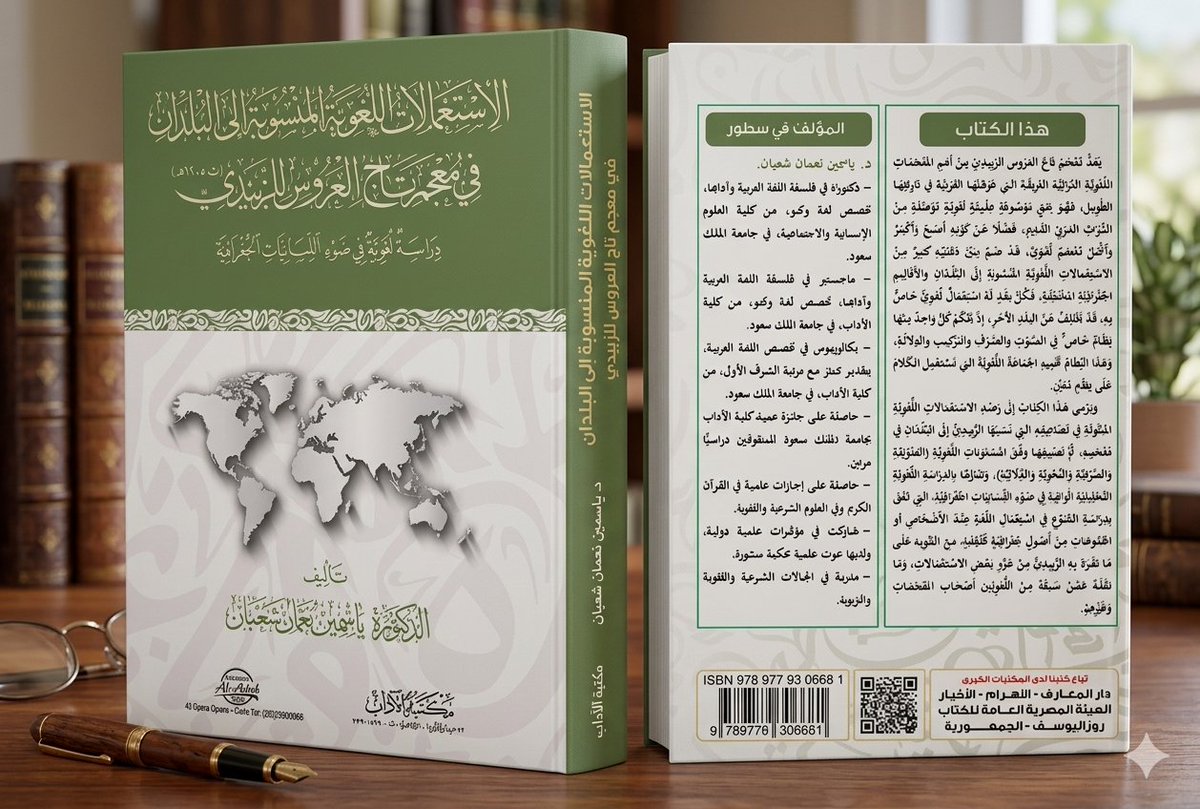 HaStoreco's tweet photo. كتاب الاستعمالات اللغوية المنسوبة إلى البلدان في معجم تاج العروس للزبيدي المتوفى 1205هـ - دراسة لغوية في ضوء اللسانيات الجغرافية.
المؤلف: الدكتورة ياسمين نعمان شعبان، الأولى.القاهرة: مكتبة الآداب.عدد الصفحات: 448.

متجر هاء لأدوات الخط العربي
https://t.co/j8eX20sobn https://t.co/cq9f2qGFne