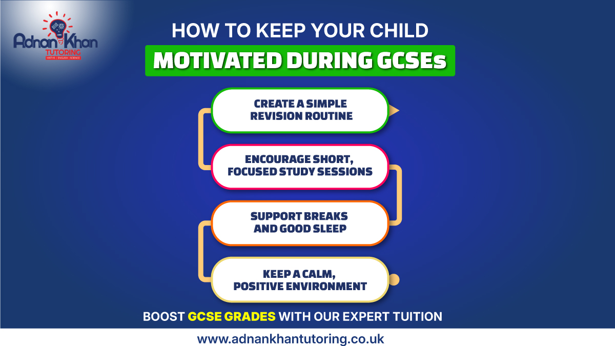 AKTutoring's tweet photo. Keeping GCSE students motivated starts with routine, balance, and the right support.
Short revision sessions, regular breaks, and expert guidance can improve focus, confidence, and exam performance.

https://t.co/p5Ojw20HvL

#GCSE #GCSERevision #GCSExamtips https://t.co/X8yyzrXBh0