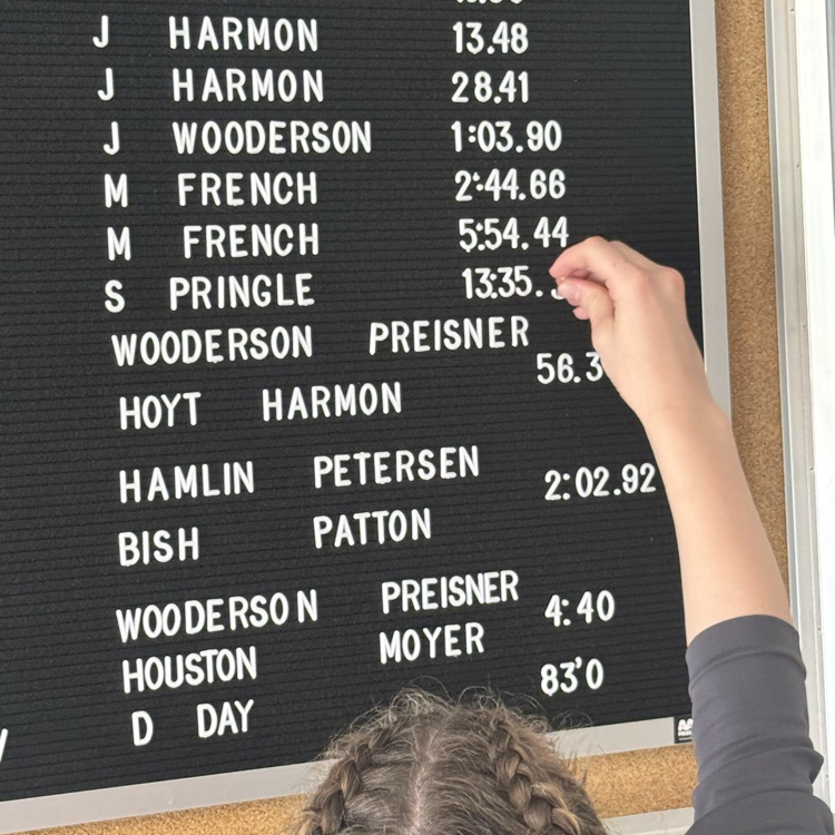 USD251's tweet photo. Sarah Pringle changing the track record for the 3200.  Sarah broke the 3200 record of 13:41.09 previously held by Josie Tiffany.  Sarah broke the record by running a time of 13:35.32 this year.  Way to go Sarah! https://t.co/3gPt6DpgNw