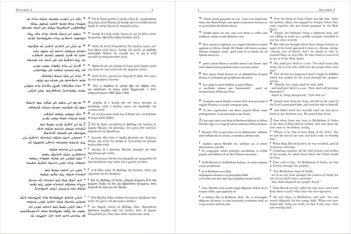 TimothyALeePub's tweet photo. I'm planning four columns, though could be persuaded to also include Coptic and maybe another Greek text-type, Old Latin, or Old Syriac (though OL and OS will delay project.) https://t.co/jA55CivUDn