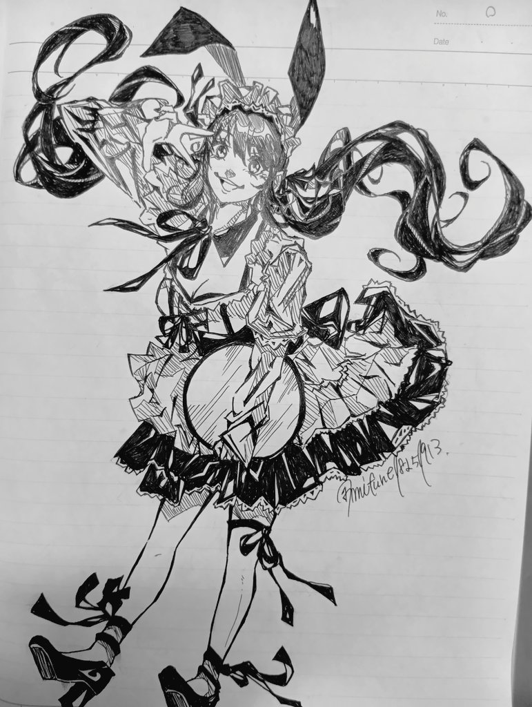 CRメイドバニー👯 #アナログイラスト #アナログはいいぞ #絵描きさん
