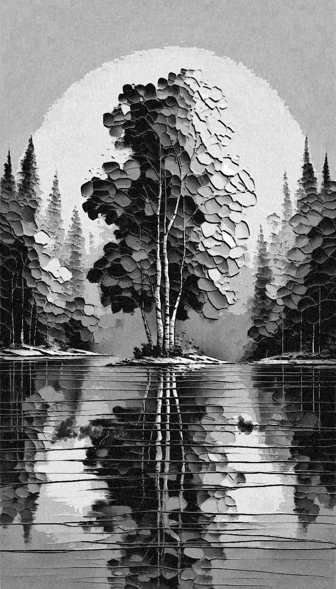 Melissa75419508's tweet photo. "Reflections"
2026 Collection 
Black &amp; White Oil Painting 
By the artist Melissa 
@noirgalleries 
@AoideMagazine 
https://t.co/g8xMXi1kfe https://t.co/4cI7QomoBC