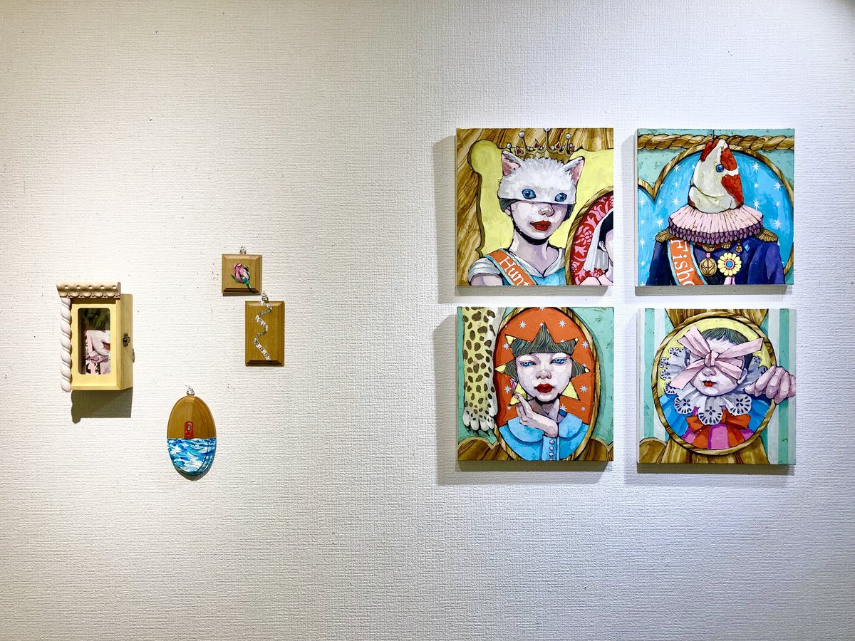 Qua_moon's tweet photo. 個展も残り2日です！是非是非お越しくださいー🥳

【荒木名月 油彩画展】
2026.5.11（月） → 5.16（土）
12:00～18:00（最終日は17時閉廊）
美岳画廊
〒104-0032 東京都中央区八丁堀4-13-5
幸ビル1F https://t.co/sS29R3jIzJ