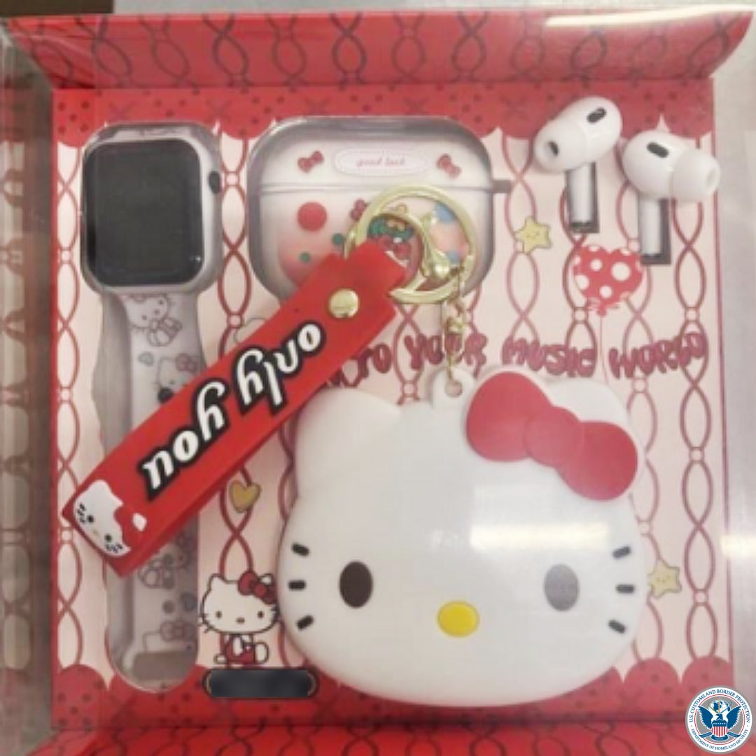 DFOSeattle's tweet photo. Ohana means family - and family protects its own. 🤝🌺 @cbp CBPOs in Ranier, MN recently seized a shipment of counterfeit speakers and airpod kits from China. The total MSRP of the seized shipment was $562,598 USD. Once again, FAKE DRIP: 0 CBP:1. #OFOproud https://t.co/we1M7gefUq